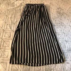 Striped maxi skirt